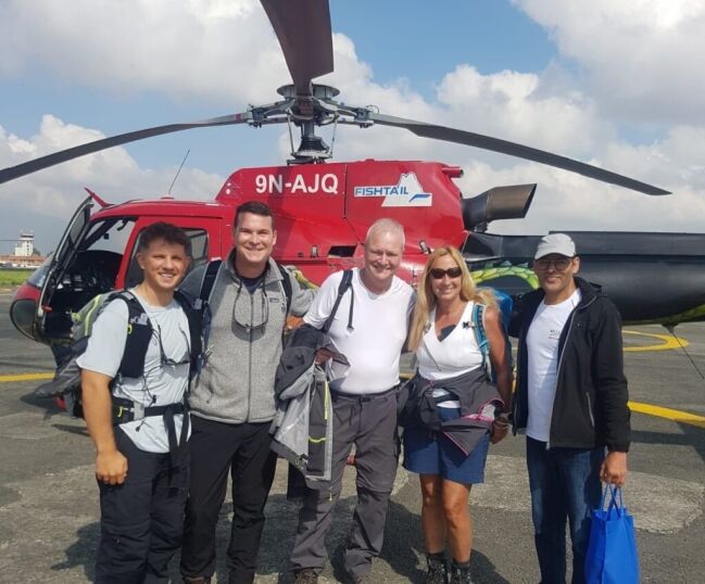 helicopter tour in nepal