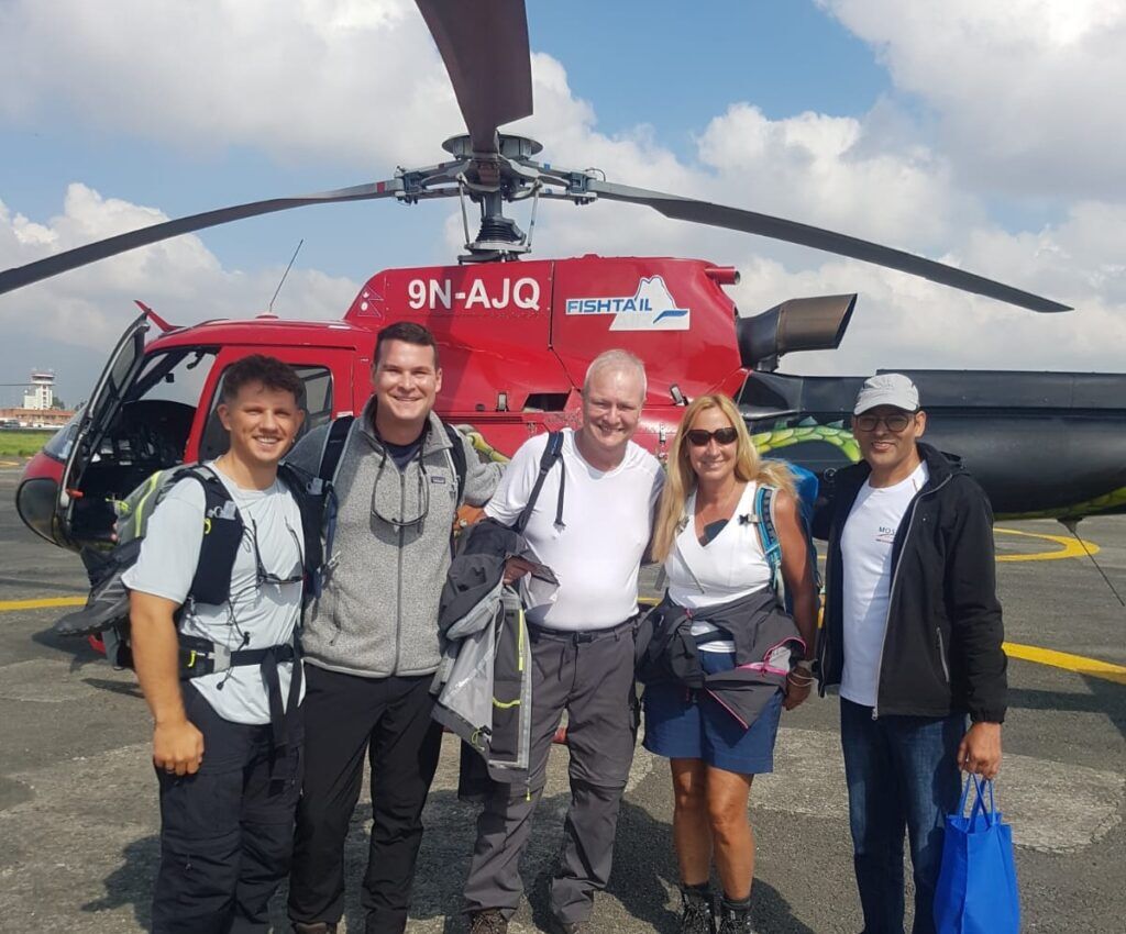 helicopter tour in nepal