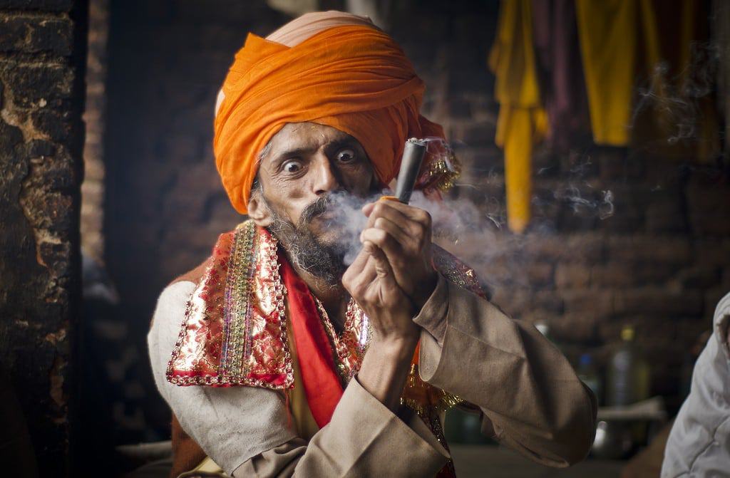 sadhu at Pashupatinath, Kathmandu heritages day tour