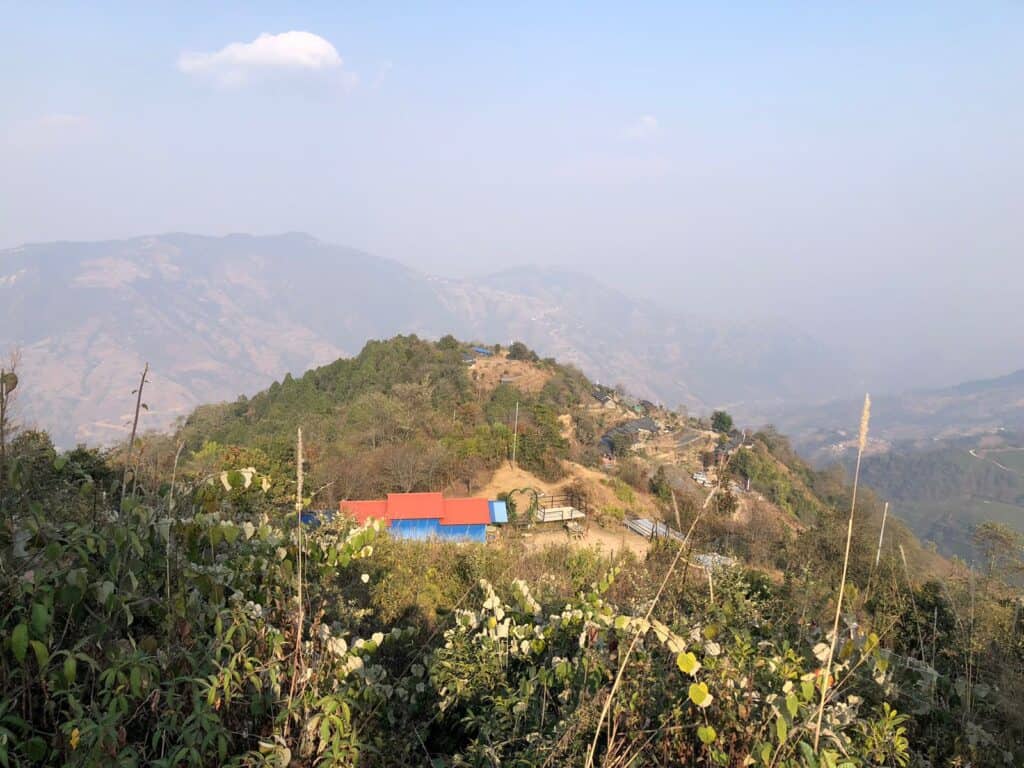 view enroute chisapani nagarkot trek