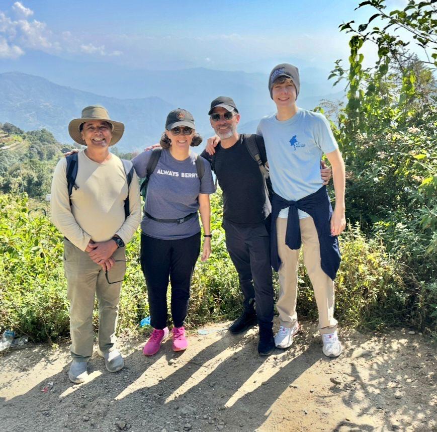 chisapani nagarkot trek group photo led by expert guide Keshar