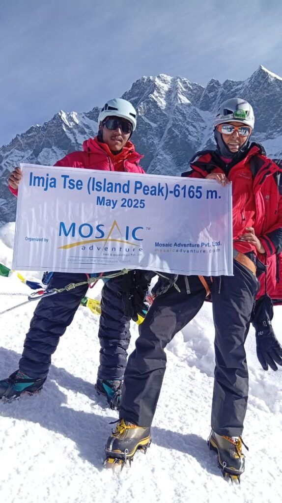 island peak aka imja tse peak climbing in may 2025