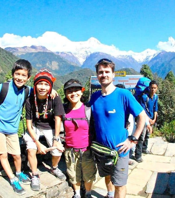 Travel Trip Nepal family trekking holiday
