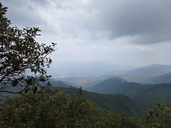 view along the champadevi trail