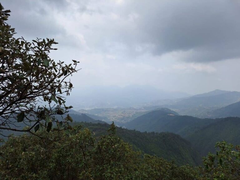 view along the champadevi trail
