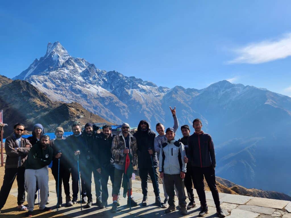 Group on Mardi Himal Trek