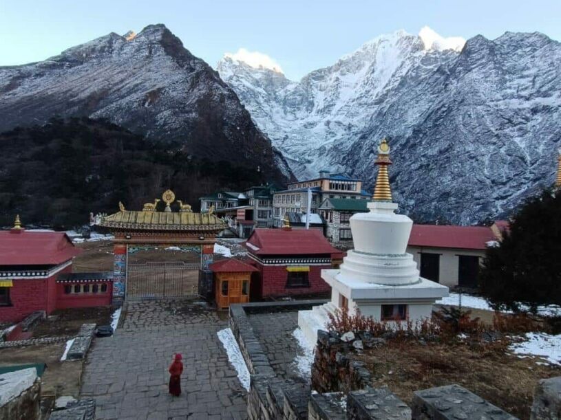 tyangboche monastery khumbu region nepal