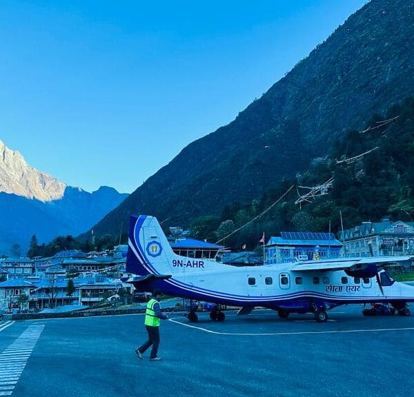 Lukla airport with Sita Air