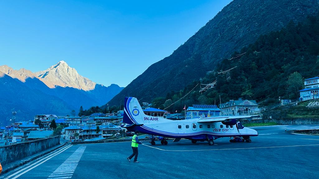 Lukla airport with Sita Air